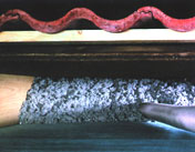 Zellulosed&auml;mmung zwischen Holzfaserplatte und Innenverkleidung mit Dampfbremse